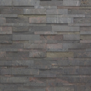 Aspect Peel and Stick Raised Stone Overlay Kitchen Backsplash Tile