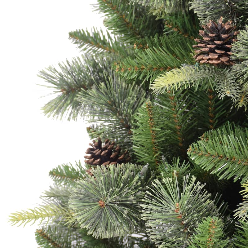 Puleo International Pre-Lit 7.5' Montana Pine Artificial Christmas Tree