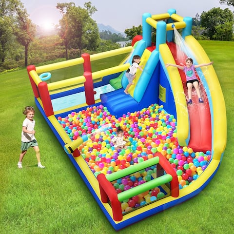 Kids Inflatable Water Park with Big Swim Pool
