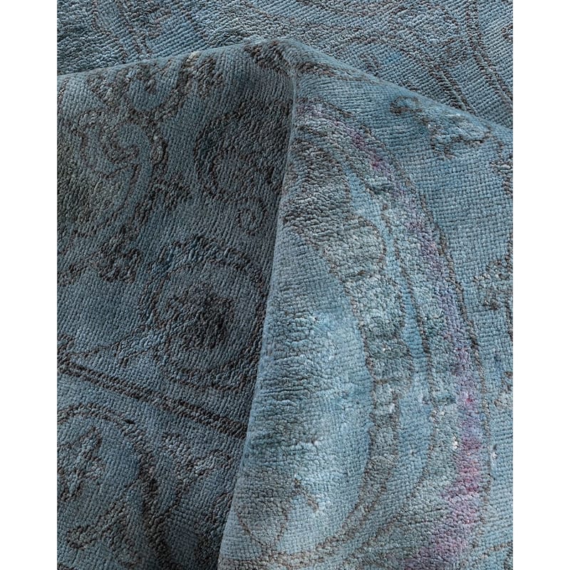 Vibrance One-of-a-Kind Hand-Knotted Area Rug - Gray, 11' 10" x 17' 6" - 11' 10" x 17' 6"