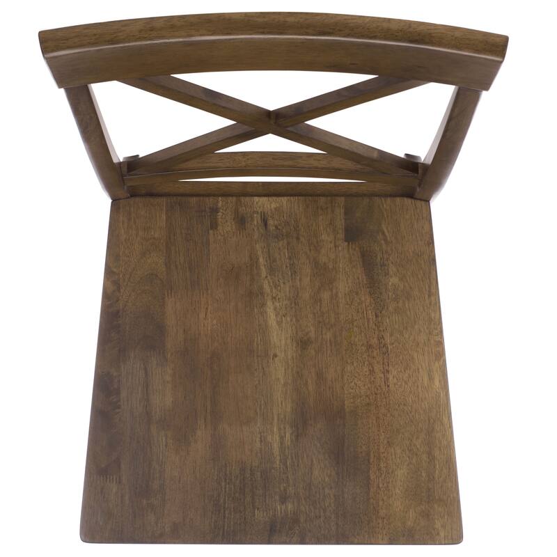 SAFAVIEH HOME Ksenia X-Back Side Chair - 18"W x 22"D x 38"H