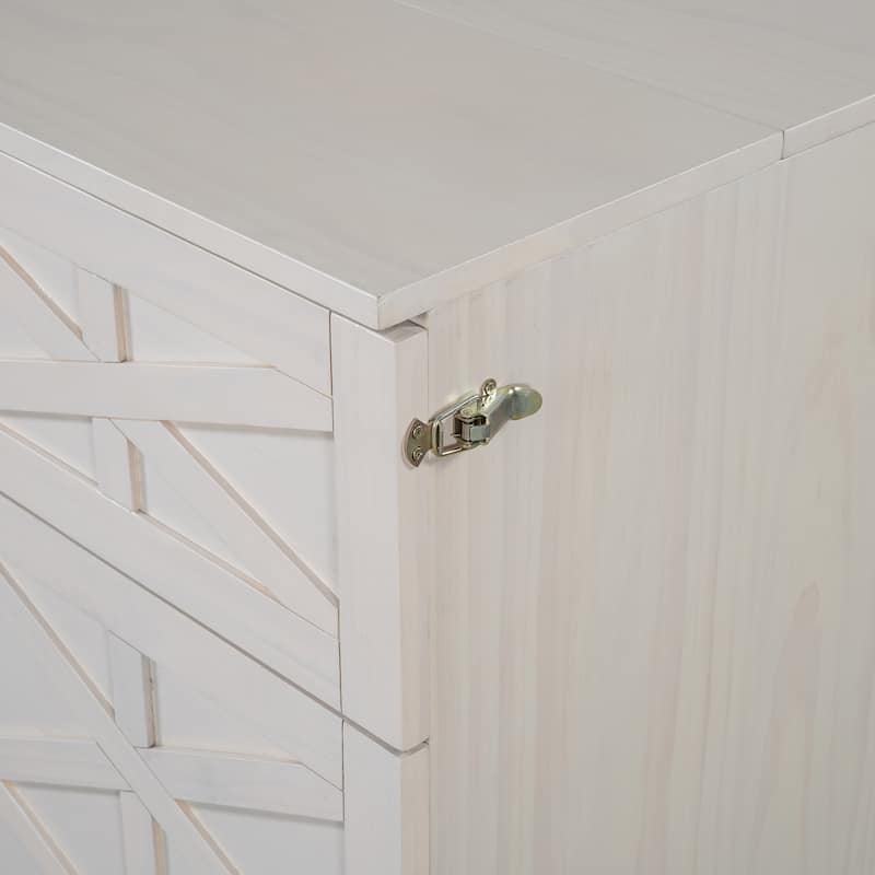 White Queen Size Murphy Bed with Versatile Storage Drawers