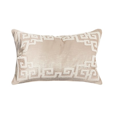 Gaia Embroidered Throw Pillow