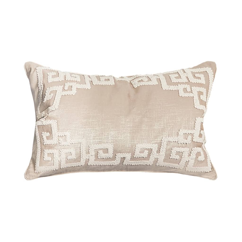 Gaia Embroidered Throw Pillow