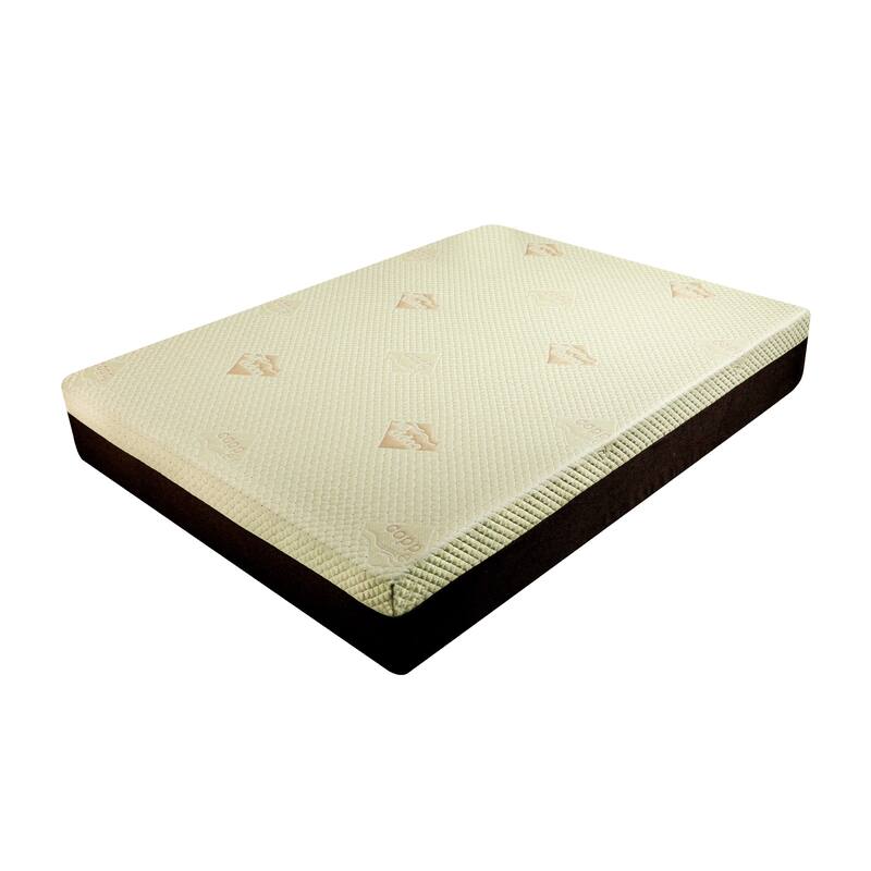 12-Inch Queen Mattress Copper Infused Cooling Gel Foam Bed, 7-Zone Pressure Relief, Air Layer Comfort Cover