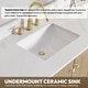 preview thumbnail 29 of 126, Oza Bath Vanity with Quartz Stone Top and Mirror