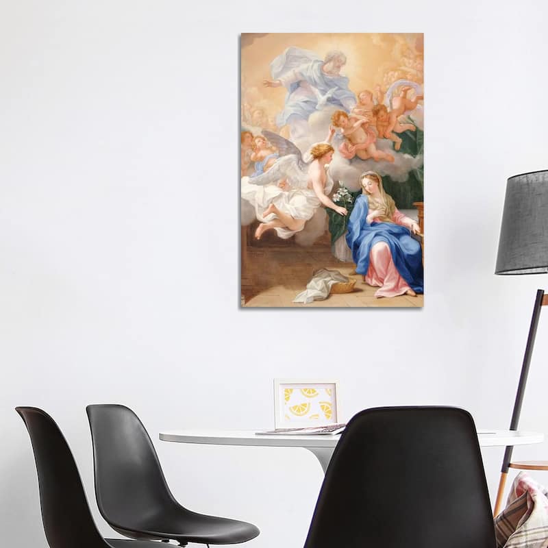 iCanvas "The Annunciation" by Giovanni Odazzi Canvas Print - 40x26x1.5