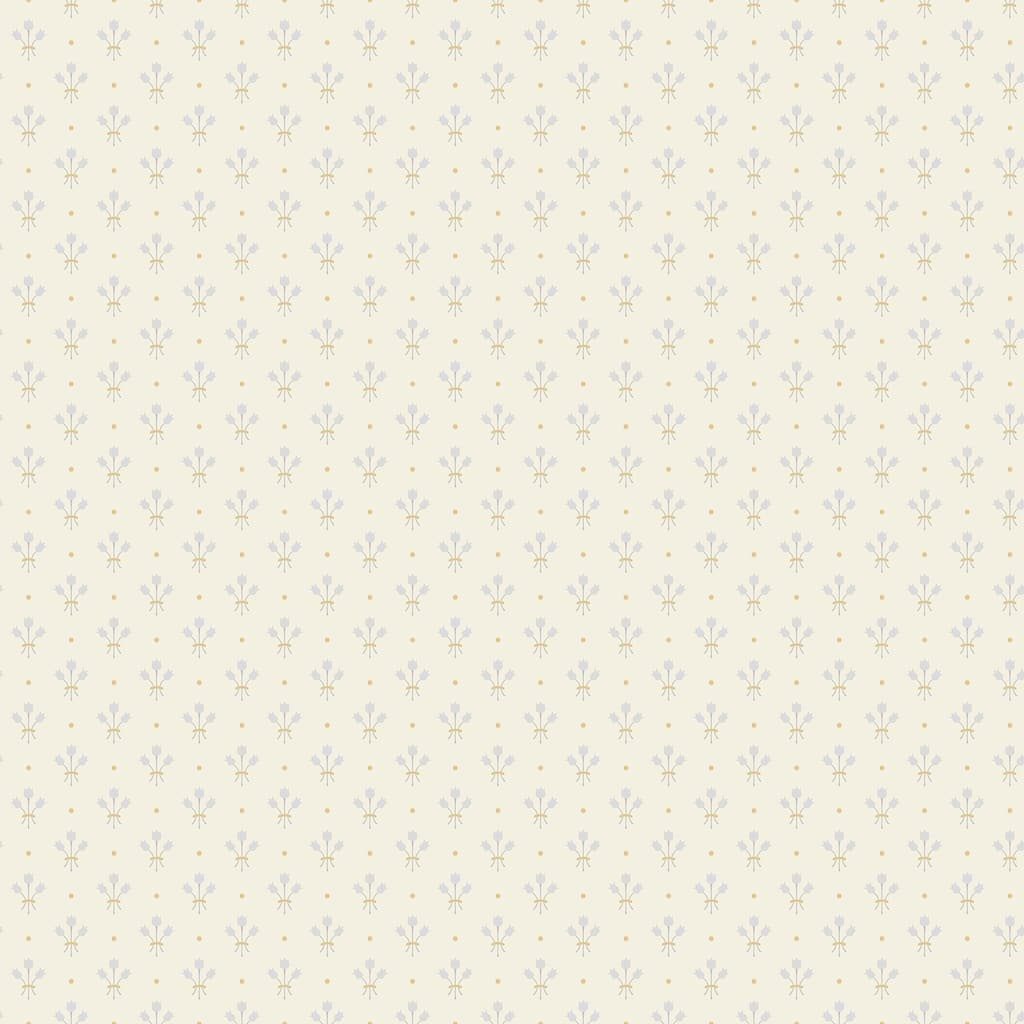 A-Street Prints Lili White Miniature Floral Wallpaper