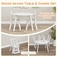 preview thumbnail 37 of 48, Costway Kids Wooden Round Table & 2 Chair Set w/ Center Mesh Storage - See Details