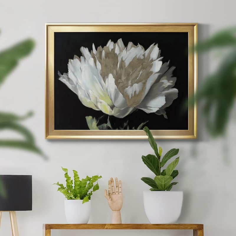 WHITE PEONY Premium Framed Canvas - Ready to Hang