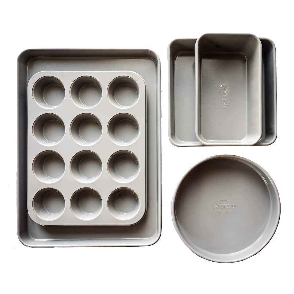 Gotham Steel Pro Grey 5 Piece Nonstick Bakeware Set