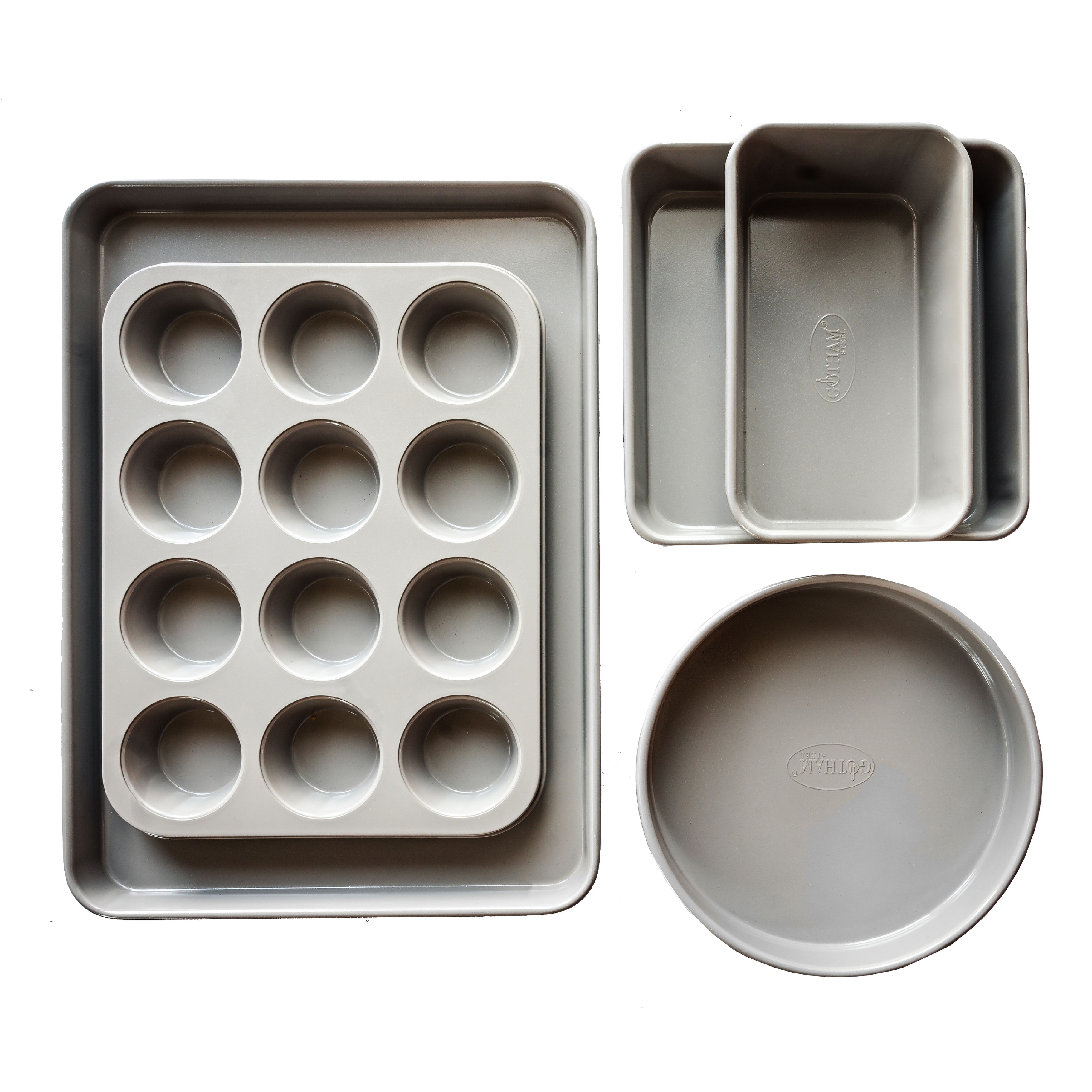 Gotham Steel Pro Grey 5 Piece Nonstick Bakeware Set