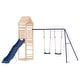 preview thumbnail 12 of 19, vidaXL Swing Set Outdoor Backyard Wooden Playground Equipment for Kids Age 3-8