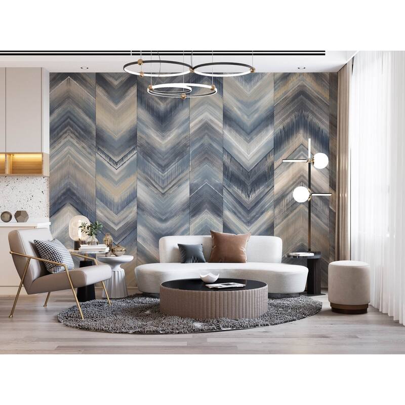 Modern Chevron Pattern Wallpaper Mural