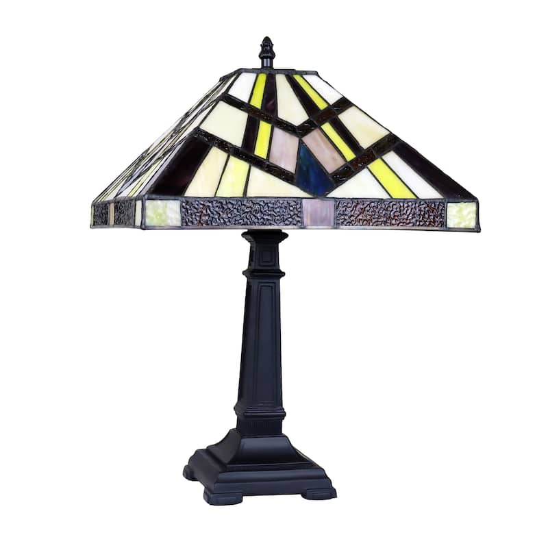 Tiffany Style Mission Design 1-light Blackish Bronze Table Lamp
