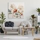 preview thumbnail 9 of 10, Stupell Beige Flowers Red Detail Canvas Wall Art Design by Lazar Studio