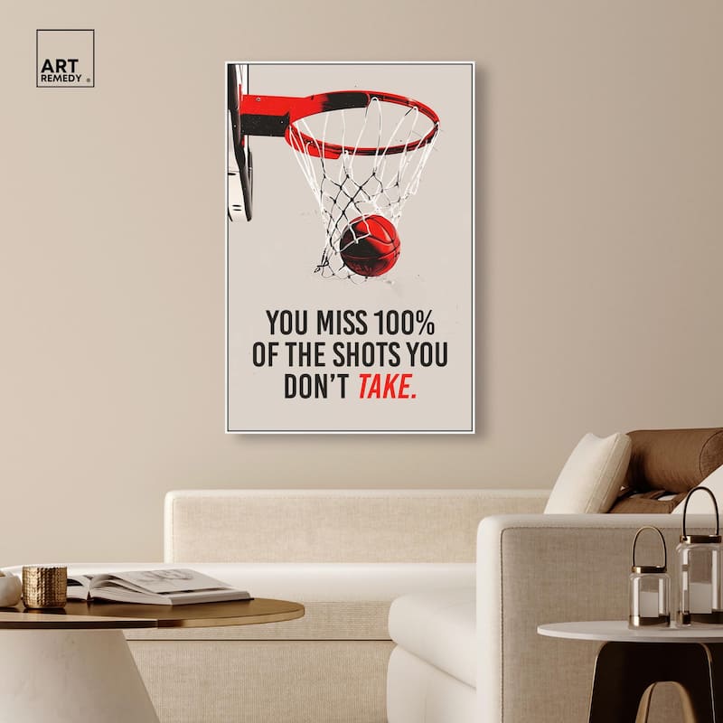 The Shots You Take Hoop Canvas by Art Remedy