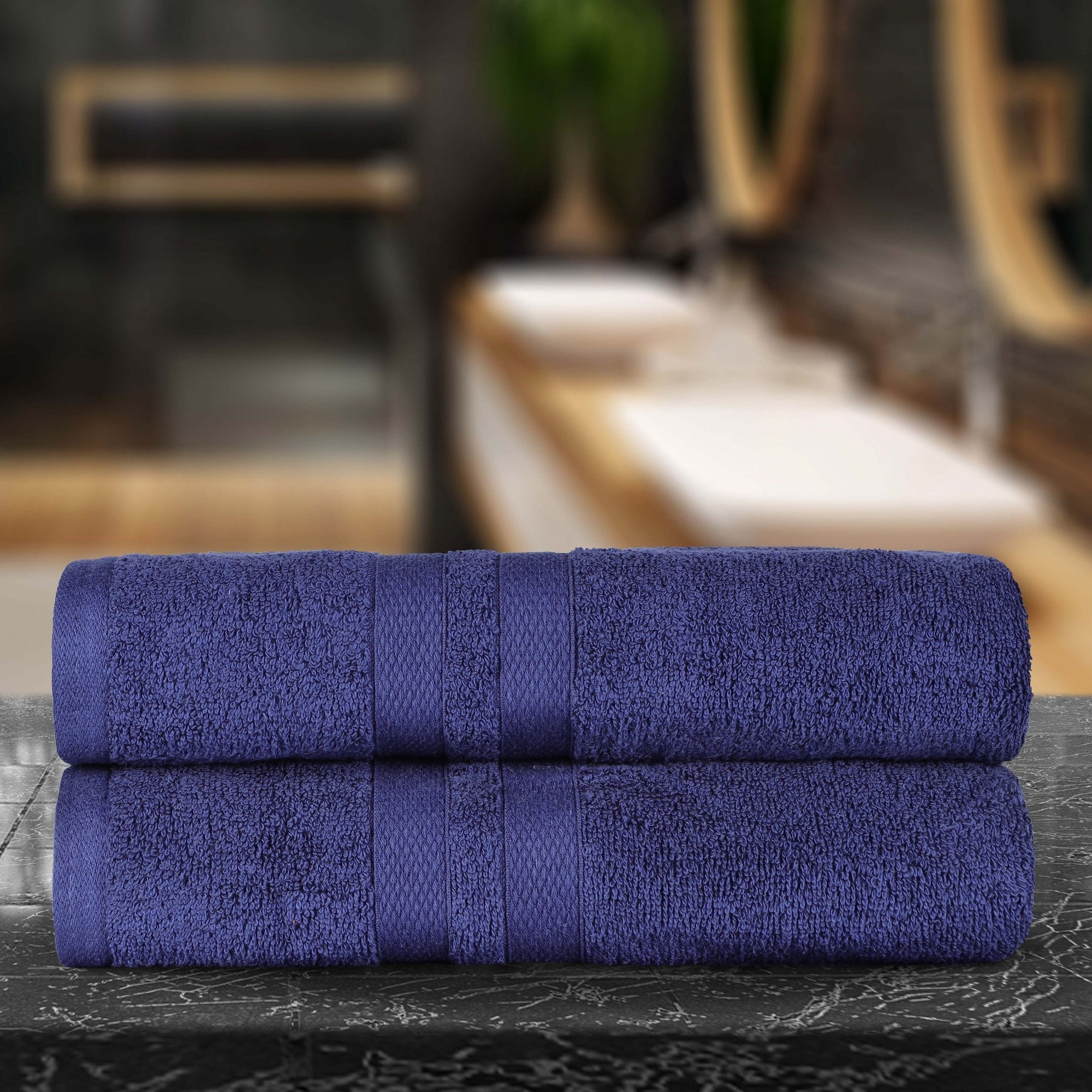 Cotton Quick-Drying 2 Piece Absorbent Solid Bath Sheet Set - Picture 31 of 45