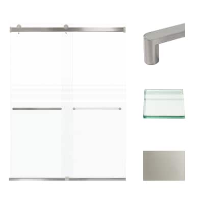 Transolid BRP608008F-R 80" High x 60" Wide Bypass Frameless Shower
