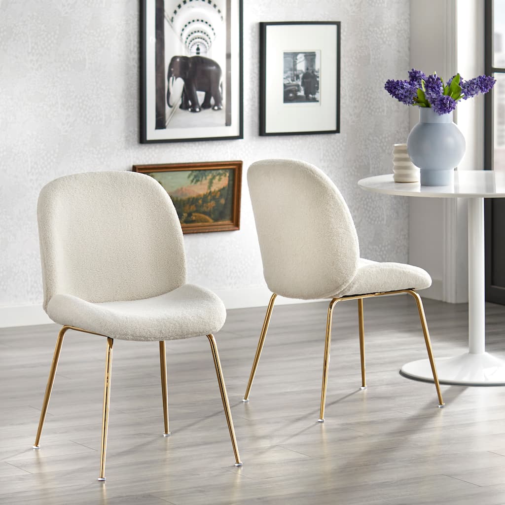 Lifestorey Shaun Boucle Dining Chairs (Set of 2)
