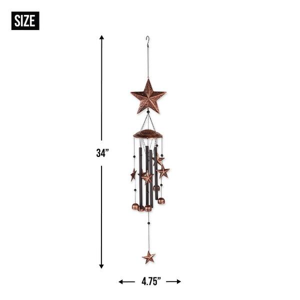 26" Bronze Stars Wind Chimes