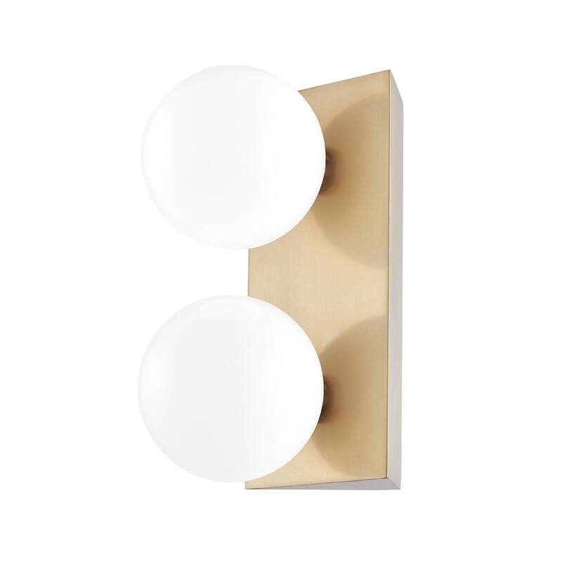 Porch & Den Briles Opal Glossy Glass Bath Bracket