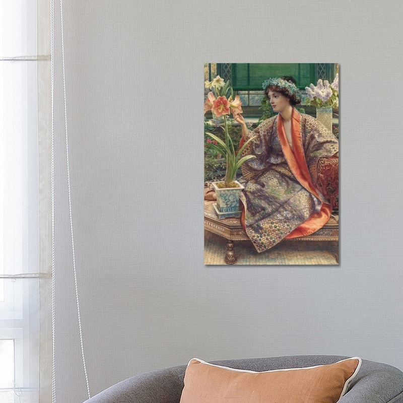 iCanvas "A Hot-House Flower, 1909" by Edward John Poynter Canvas Print - 26x18x1.5