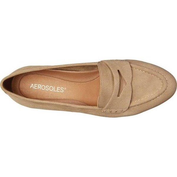 Tan suede loafers womens clearance