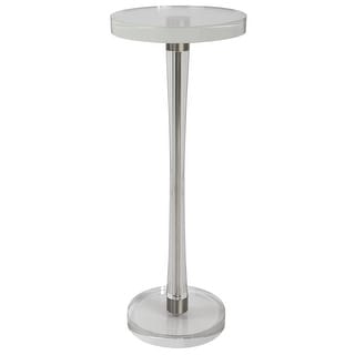 Uttermost Pria Crystal Drink Table - 9"W x 22"H x 9"D