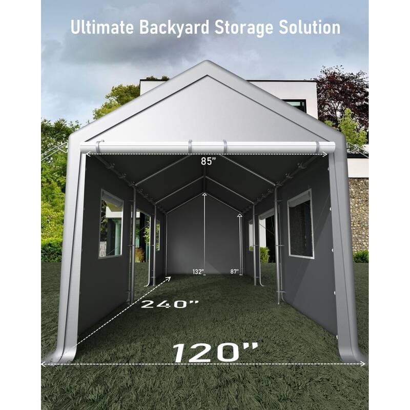 Carport 10'x20' 13'x20' Heavy Duty Portable Garage
