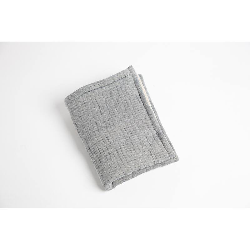 Dorius Indigo Cotton Reversible Coverlet or Pillow Sham - Twin