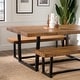 preview thumbnail 12 of 25, Middlebrook Solid Wood 3-Piece Dining Set with 60-inch Benches