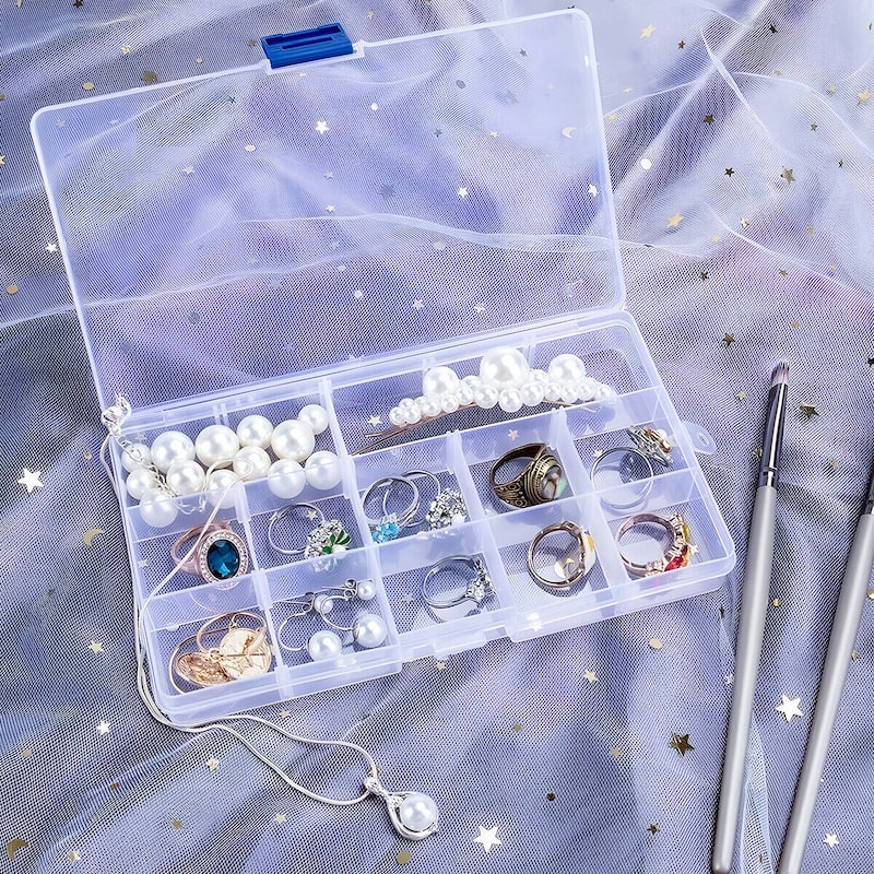 3Pack Clear Plastic Jewelry Storage Boxes Bed Bath & Beyond 39134606