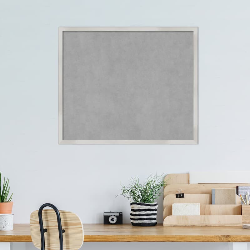 Amanti Art Svelte Silver Framed Magnetic Board