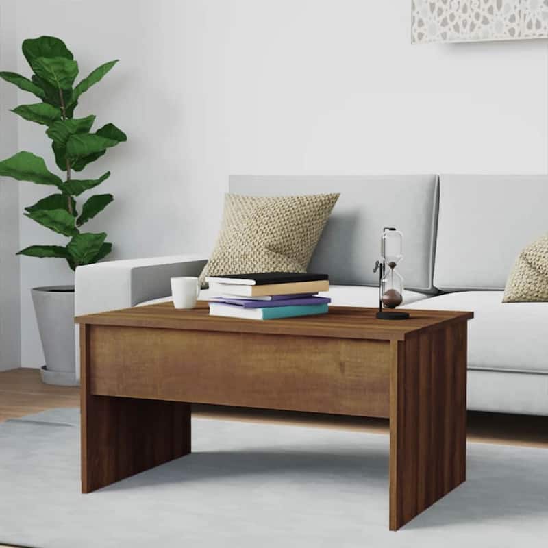vidaXL Coffee Table Lift Top End Table Accent Side Sofa Table Engineered Wood - 31.5" x 19.9" x 16.3"