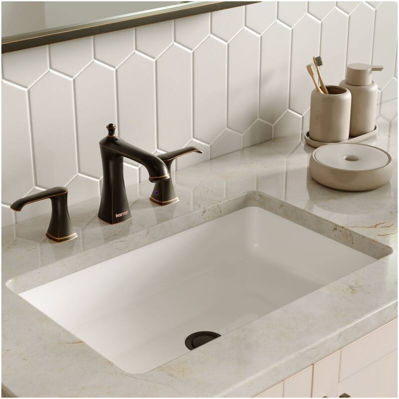 Karran USA KBF414 Woodburn 1.2 GPM Widespread Bathroom Faucet with