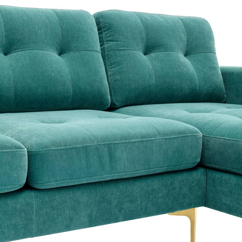 110" L-Shape Convertible Sectional Sofa Couch
