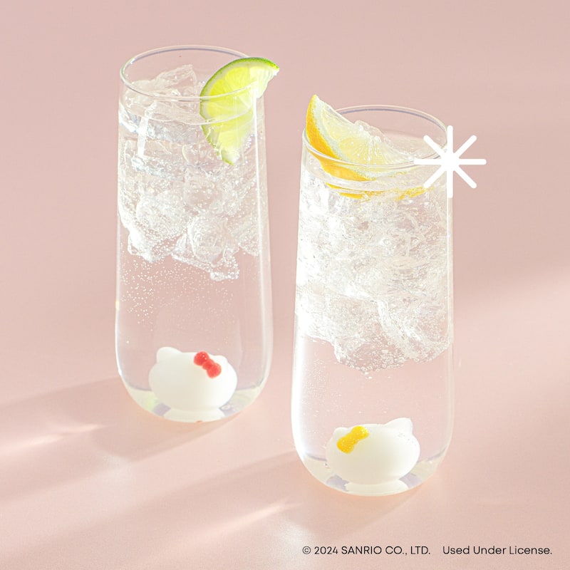 Hello Kitty® and Mimmy 3D Icon Tall Drinking Glasses 14 oz - Set of 2