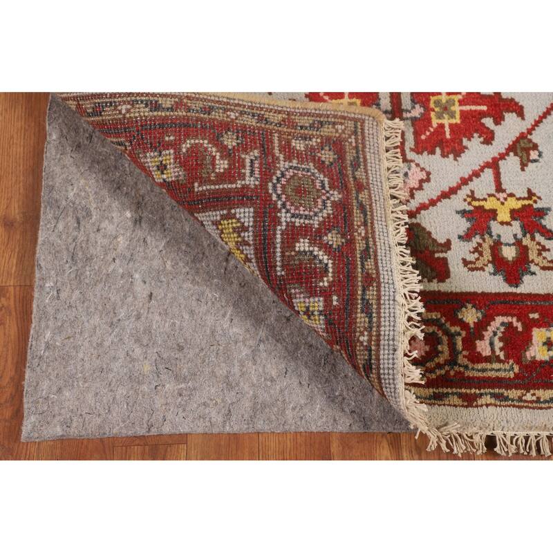 Heriz Serapi Oriental Foyer Rug Hand-Knotted Wool Carpet - 3'0"x 4'11"