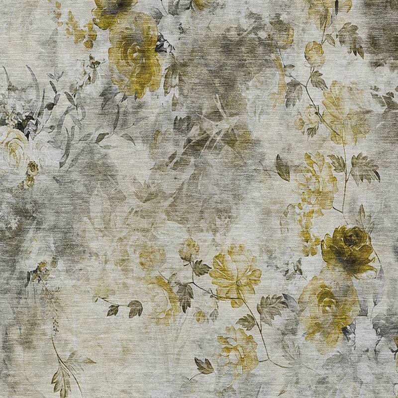 HomeRoots Floral Transitional Rectangle Outdoor Rug