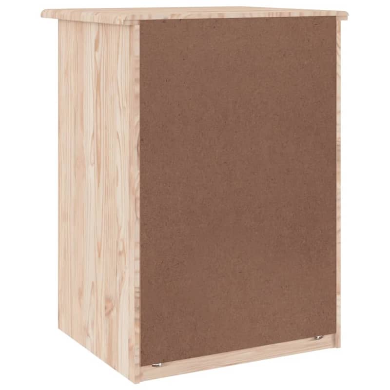 vidaXL Bedside Cabinet Nightstand End Table Living Room Bedroom Solid Wood Pine