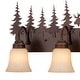 preview thumbnail 2 of 1, Vaxcel Lighting Yellowstone 4 Light 33" Wide Bathroom Vanity Light