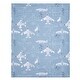 preview thumbnail 4 of 6, Bedtime Originals Little Aviator Blue/White Airplane Soft Fleece Baby Blanket