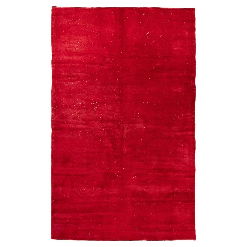 ECARPETGALLERY Hand-knotted Color Transition Red Wool Rug - 5'5 x 8'10 - Red - 5'5 x 8'10