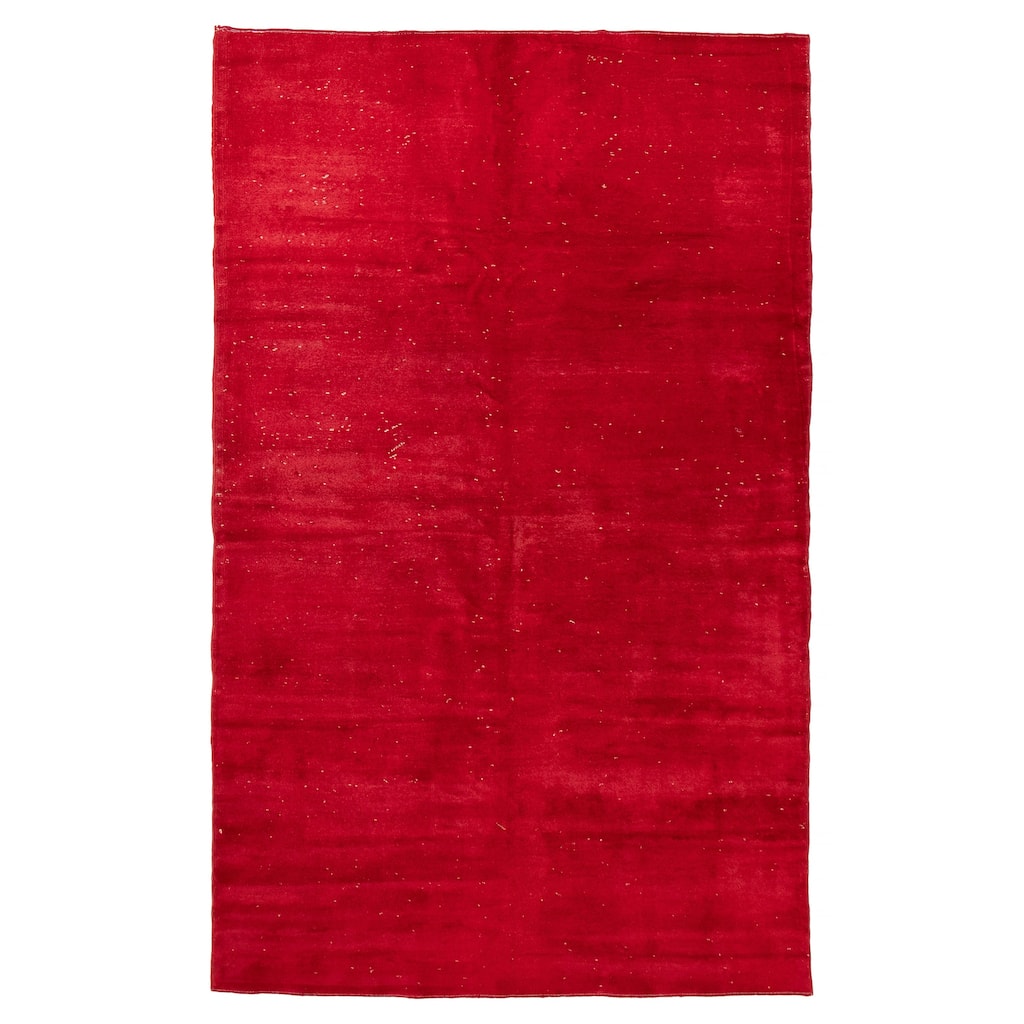 ECARPETGALLERY Hand-knotted Color Transition Red Wool Rug - 5'5 x 8'10