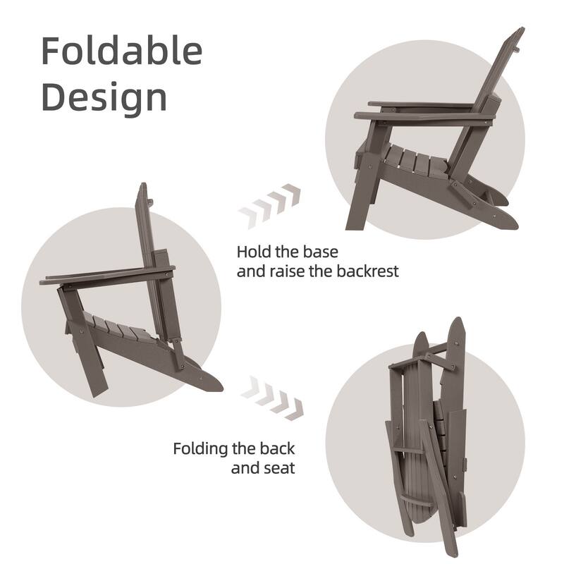 Aoodor Folding Patio Chairs - Stylish and Portable Seating - 32.3'' x 21.6'' x 37''