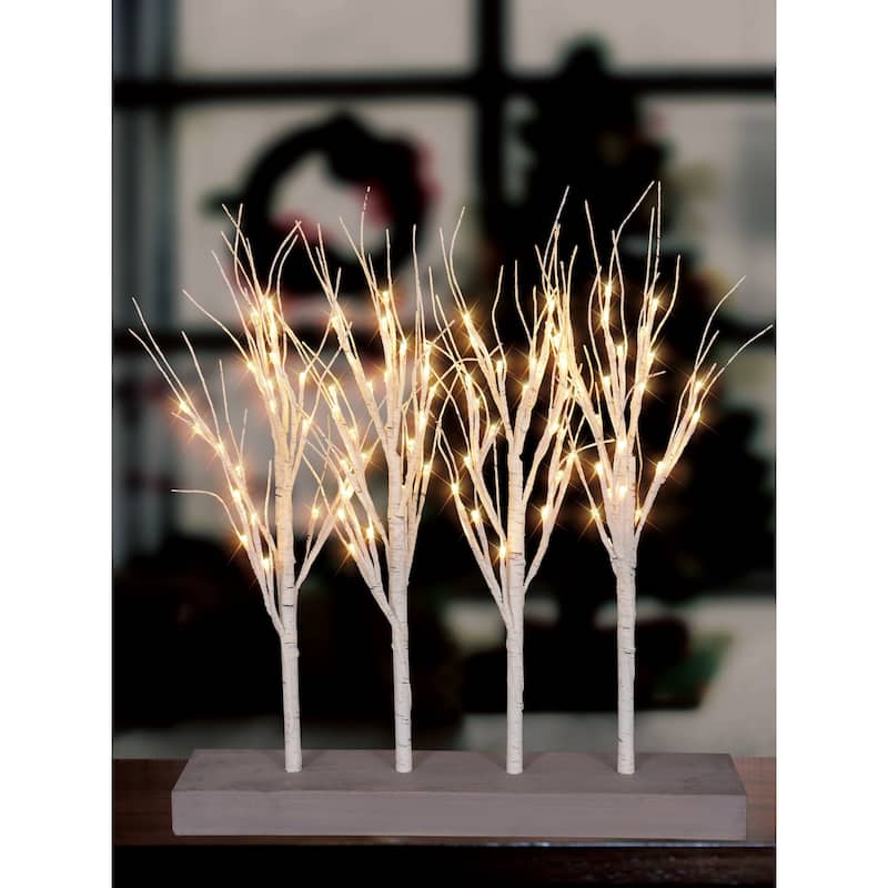LED Lighted Artificial Birch Branch Christmas Decoration - 20"