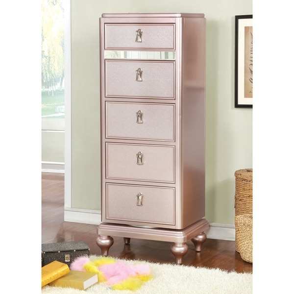 Copper Grove Dzhebel I Transitional 5-drawer Swivel Chest. Opens flyout.
