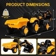 preview thumbnail 11 of 26, 12V Kids 3 in 1 Ride on Excavator & Tractor with Detachable Trailer