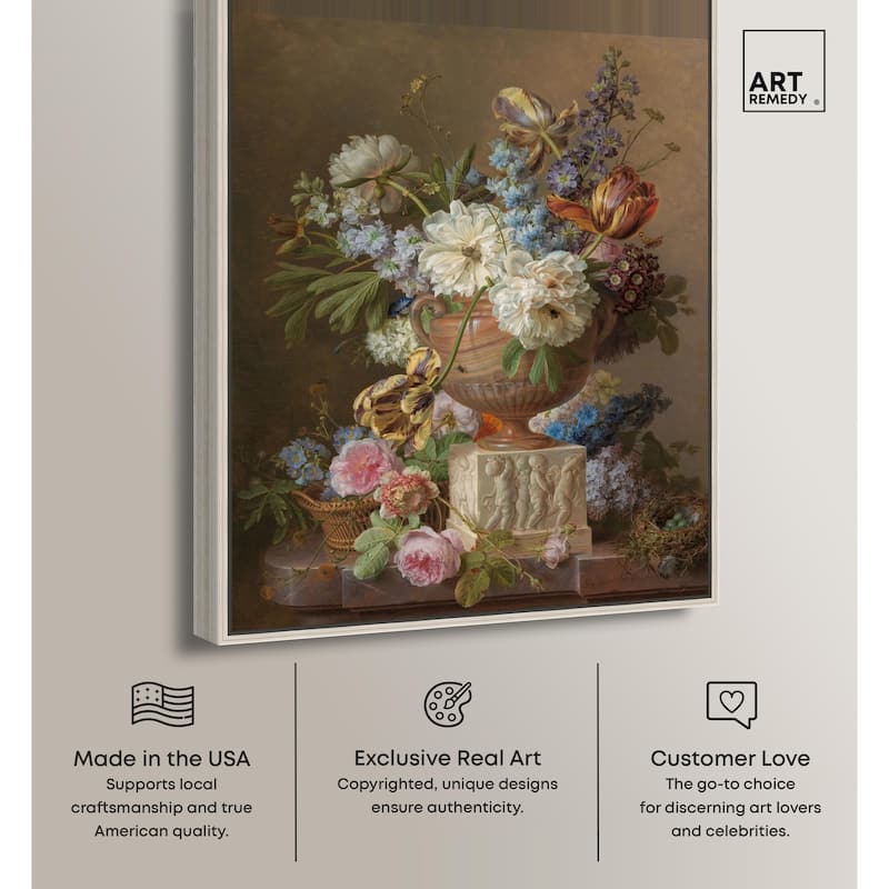 Alabaster Vase 1783 Canvas by Art Remedy